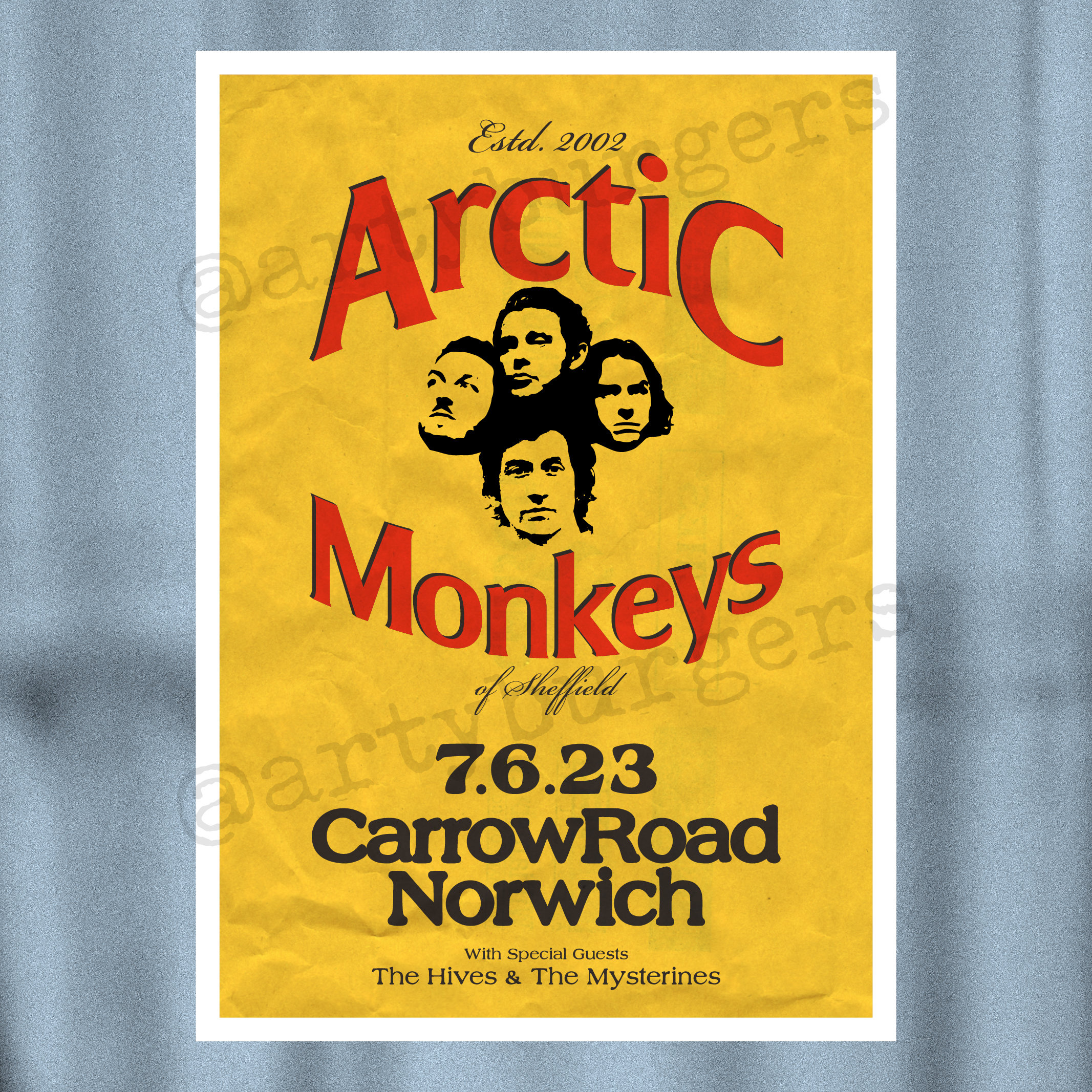 Discover Arctic Monkeys Live Tour 2023 Poster