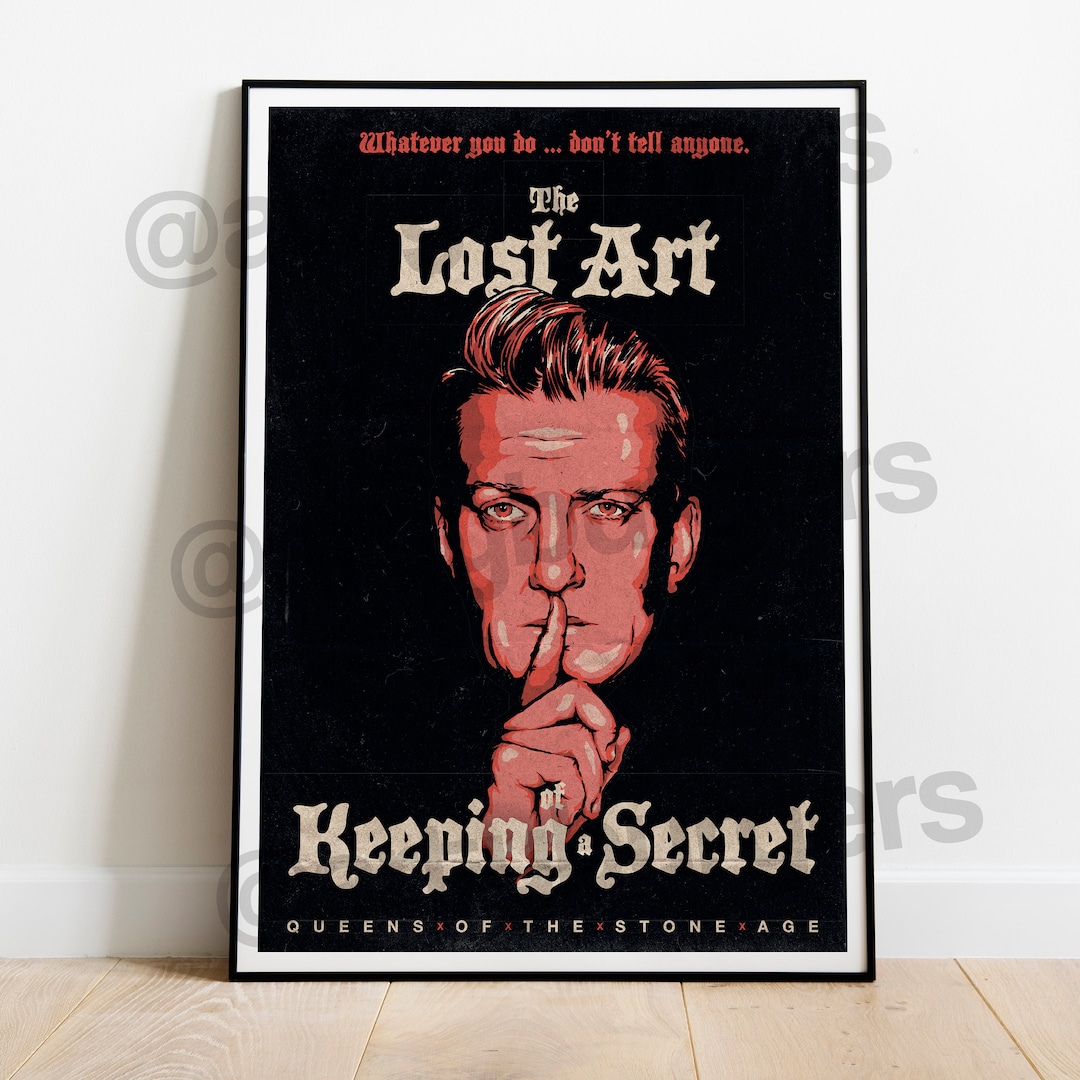 The Lost Art of Keeping a Secret // Queens of the Stone Age Etsy UK
