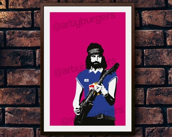 Serge LCFC | rock indie lyrics inspired | music poster | wall decor | art print