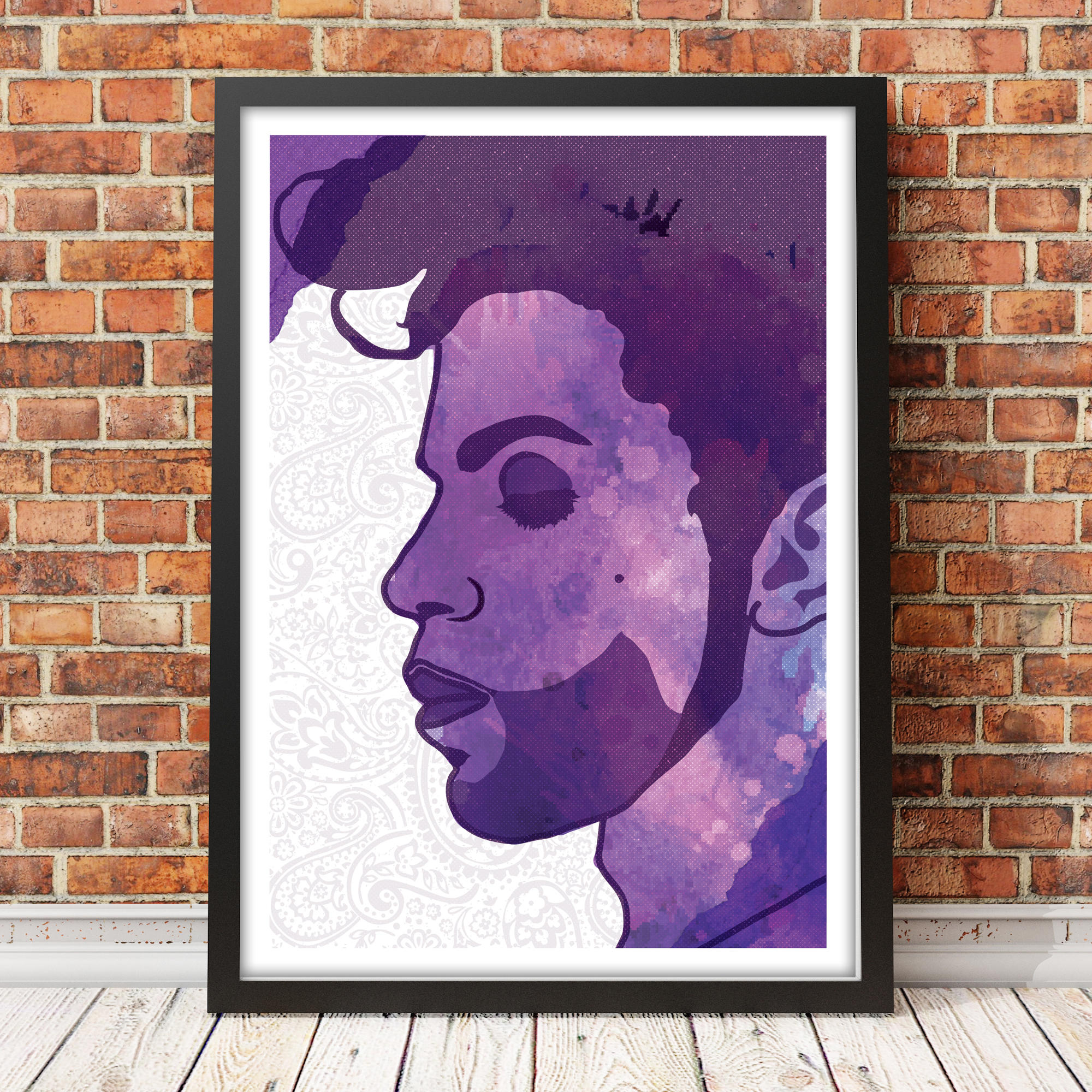 Purple One | rock indie lyrics inspired | music poster | wall decor | art print