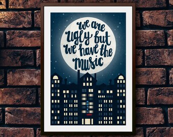 Chelsea Hotel | Leonard Cohen | lyrics inspired | music poster | wall decor | art print