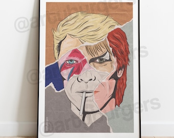 Ch-ch- Changes | David Bowie | rock indie lyrics inspired | music poster | wall decor | art print