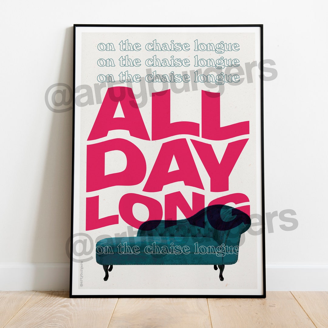 Chaise Longue // Wet Leg Rock Indie Lyrics Inspired A1 A2 Etsy Ireland