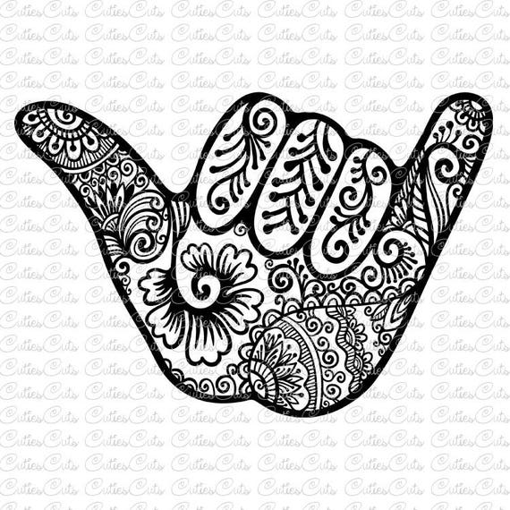 Download Hand shaka svg Aloha Dxf Png Eps Files Vector surfing svg | Etsy