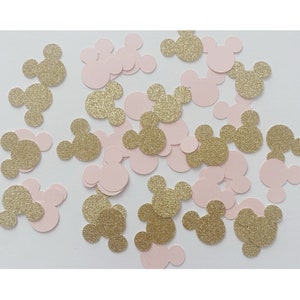 Minnie Mouse Confetti, Gold Minnie Confetti, Minnie Confetti, Pink and Gold First Birthday