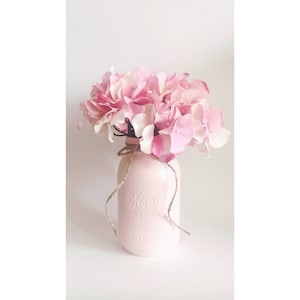Pink Centerpieces, Pink Mason Jars, Babyshower Decor