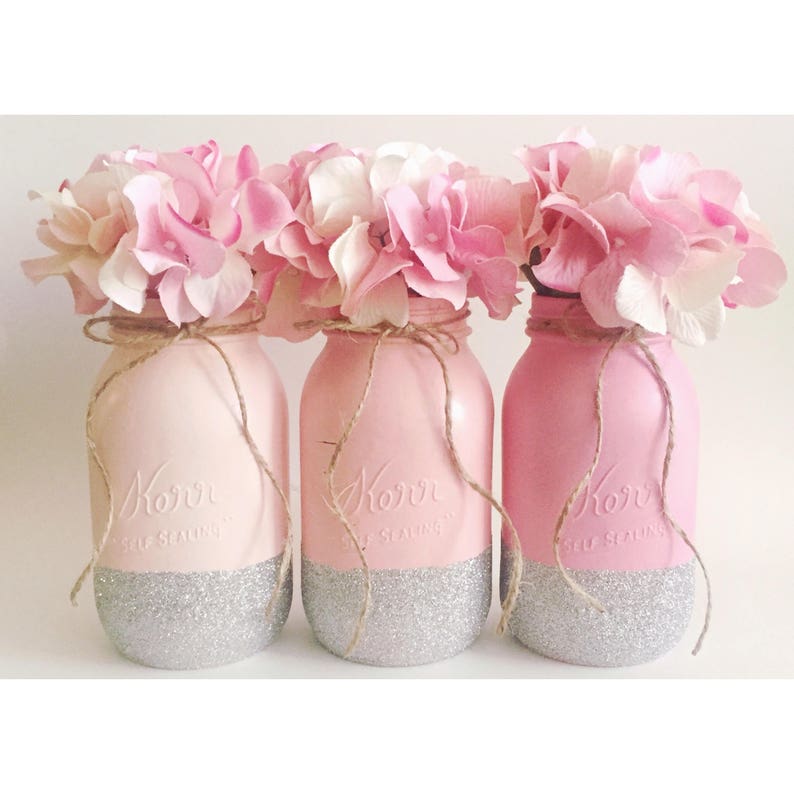 Pink Mason Jars Babyshower Decor Babyshower Ideas It S Etsy Pink Mason Jars Babyshower Decor Babyshower Ideas It S Etsy