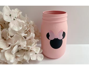 Minnie Mouse Jars, Minnie Mouse Centerpieces, Minnie Mouse Party, Minnie Mouse Decor