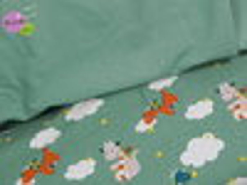 Organic jersey turquoise pistachio plain jersey image 4
