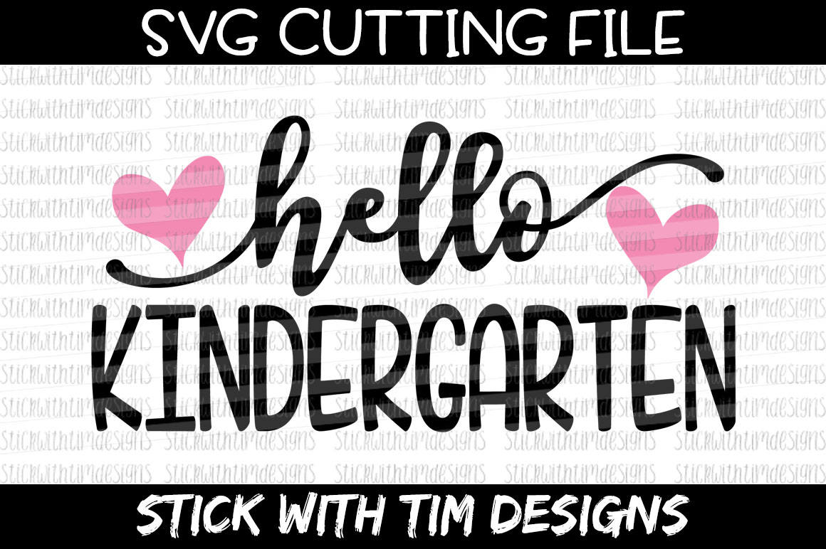 Hello Kindergarten Svg Kindergarten Svg SVG and PNG Back ...
