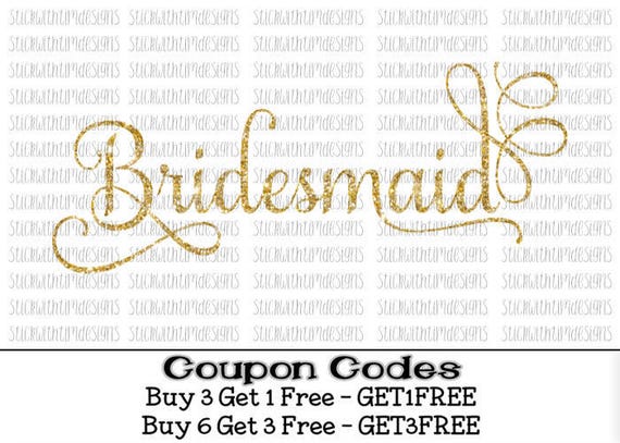 Bridesmaid Svg Wedding Svg Bridal Svg Bridal Party Team Bride Etsy