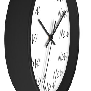 Yoga Clock Be Here Now Clock The Time is Now Yoga Jokes Mindfulness Gift Meditation Accessories Mindful Awareness Yogi Present image 6