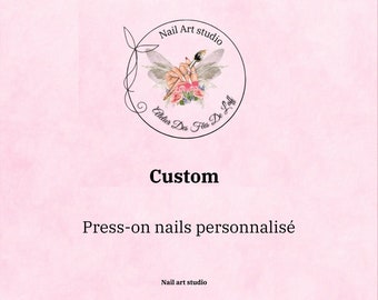 Press-on nails personnalisable