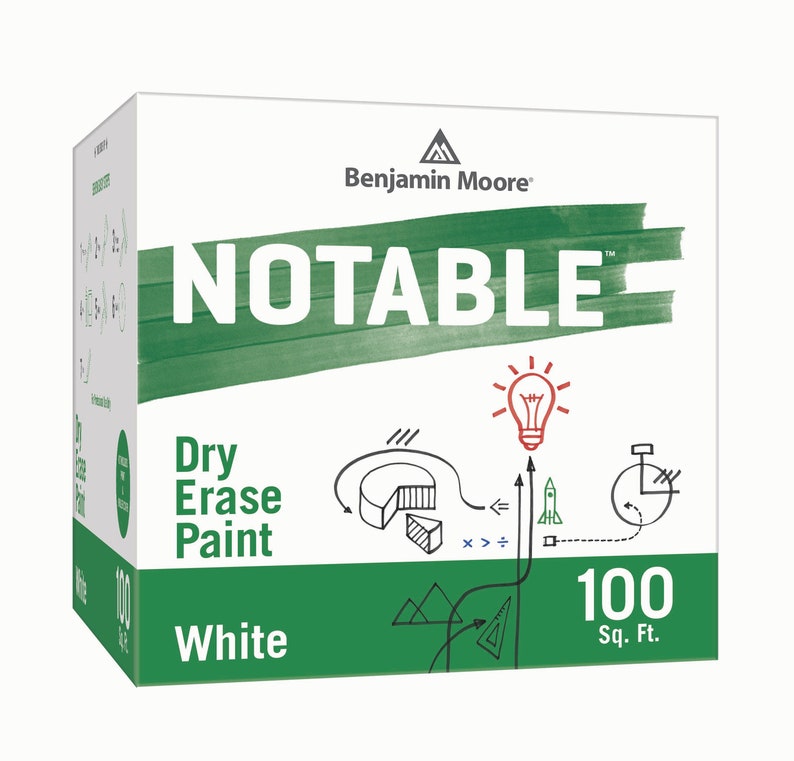 Benjamin Moore Notable Dry Erase Paint Clear & White Etsy