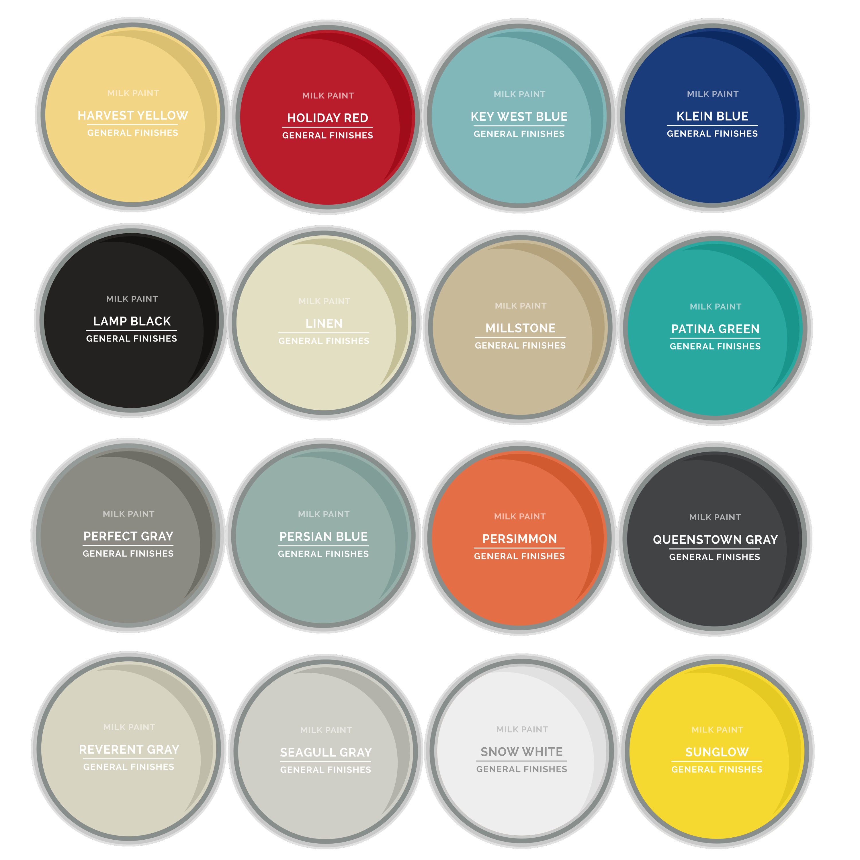 General Finishes Milk Paint Quarts 32oz All Colors Etsy