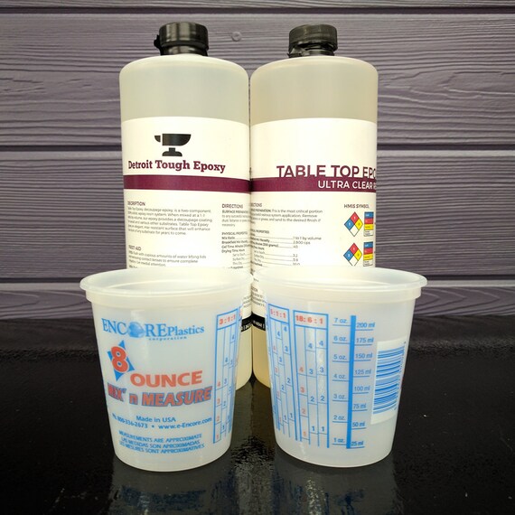 32oz Clear Epoxy Resin For Counter Tops Table Tops Crafts Etsy