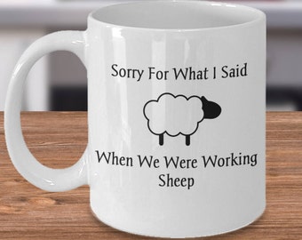 Funny Farmer Mug, Gift for Farmer, Funny Farm Gift, Sheep Mug, Sheep Lover Gift, Farm Animal Mug, Country Decor, Funny Mug for Farmer