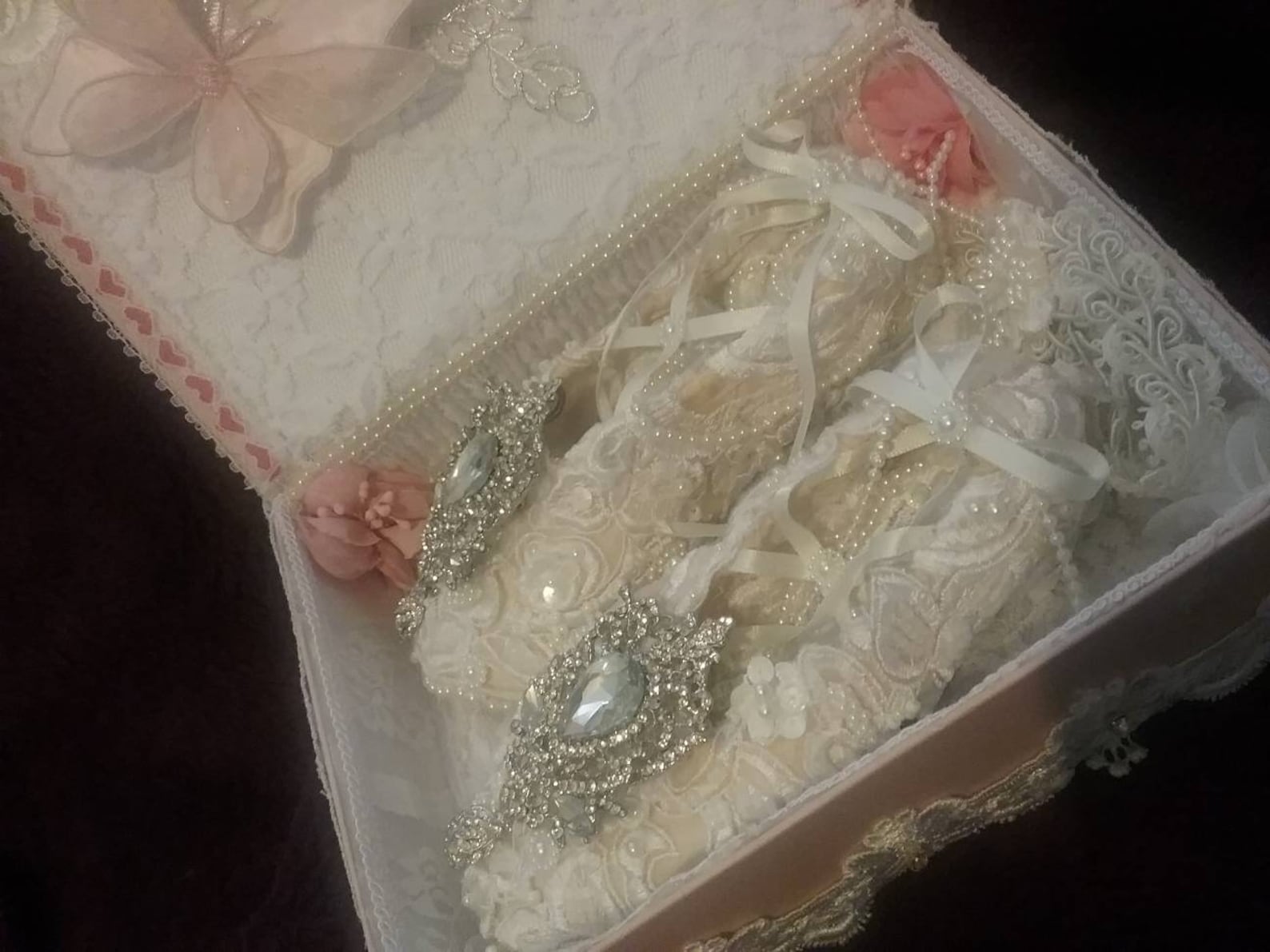 ballet shoes, lace shoes, lace ballet shoes, bloche shoes, on pointe shoes, decorated shoes, shoes in a box, dance shoes