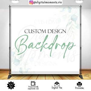 Custom Digital Backdrop Printable / Table Skirt / Poster / Banner / Step and Repeat, DIGITAL FILE ONLY