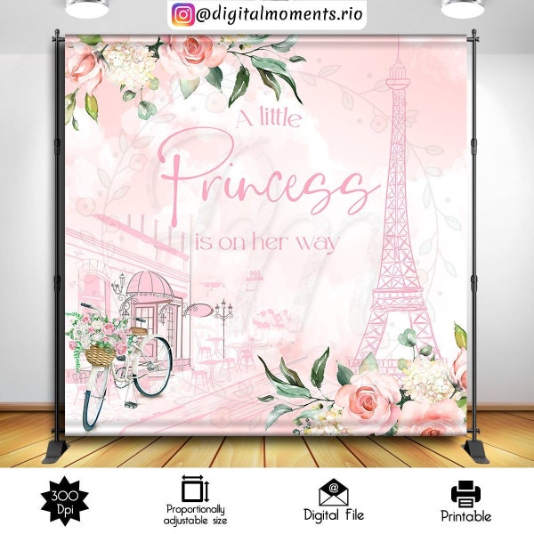 Paris 8x8 Custom Backdrop, DIGITAL FILE ONLY