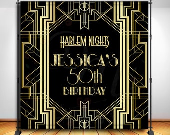 Fondo personalizado Harlem Nights de 8x8, SOLO ARCHIVO DIGITAL
