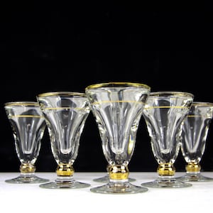 French Vintage Glasses, Set of 6, Wine glasses, Aperitif, Wedding Gift, Glassware, Tableware, Dinner table, Home Decor