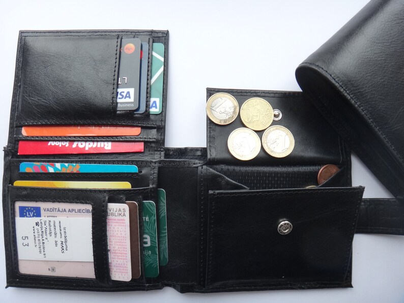 mens leather coin purse personalised