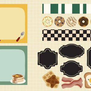 Retro Breakfast Digital Sticker Set