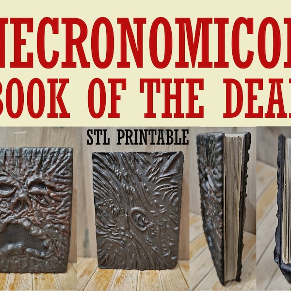 Necronomicon book of dead - 3D stl printable - halloween