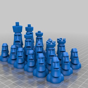 Pack d'échecs 30 jeux 6 fichiers stl 3D imprimables en échiquier image 8