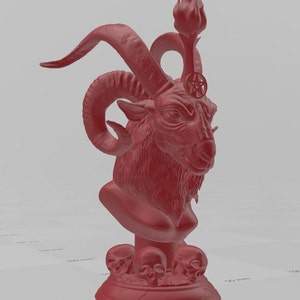 Baphomet Bust - Devil Demon STL 3d printable