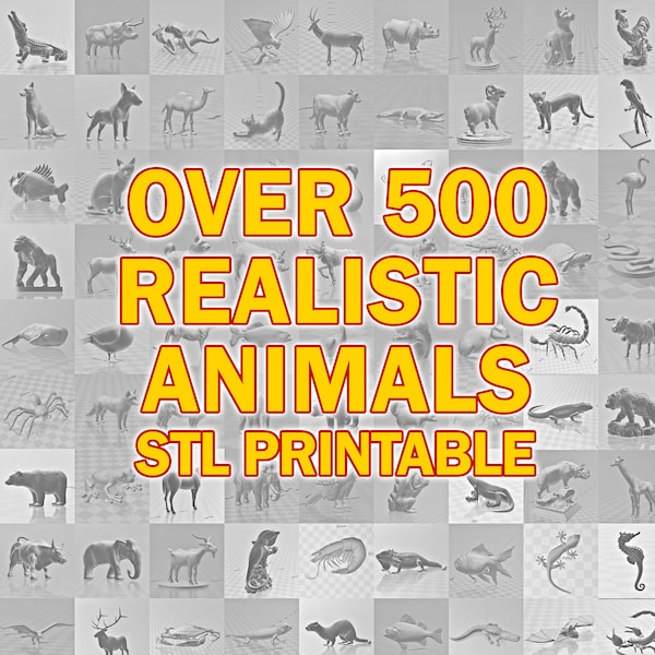 Realistic Animals - Etsy