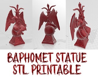 Baphomet statue - Devil Demon STL 3d printable