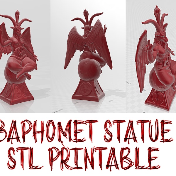 Baphomet statue - Devil Demon STL 3d printable