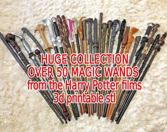 Over 50 magic wands Collection - stl printable