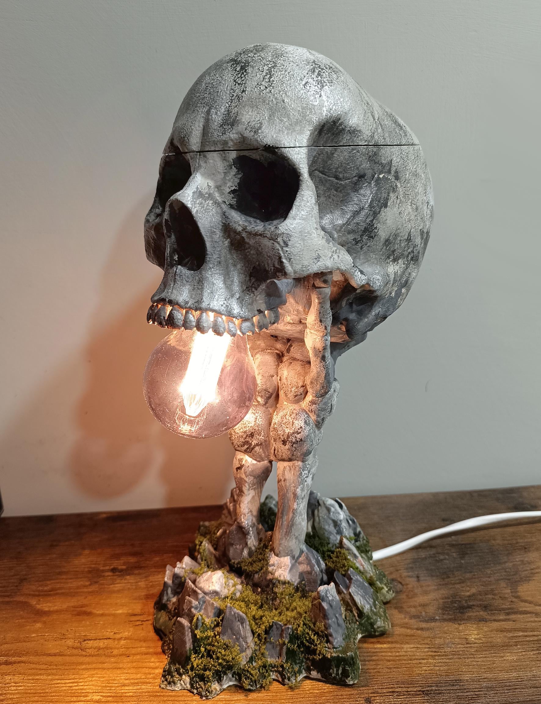 Skull Lamp Hand - 3D Stl Printable - Etsy