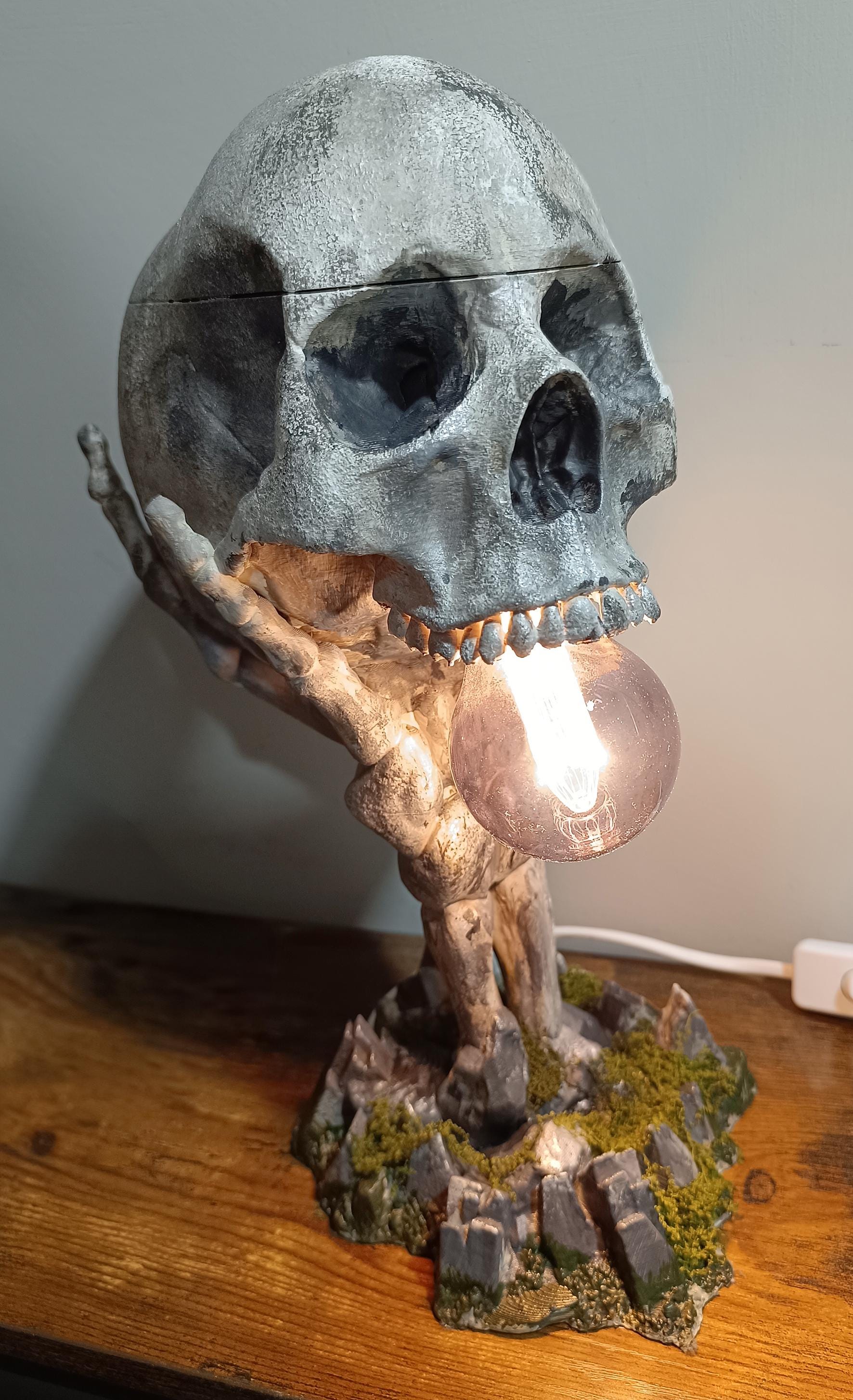 Skull Lamp Hand - 3D Stl Printable - Etsy
