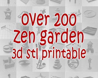 over 200 zen garden - 3d stl printable