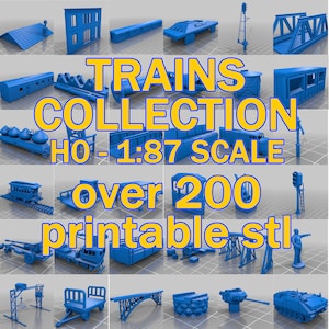 trains collection h0-1:87 scale - over 200 printable stl