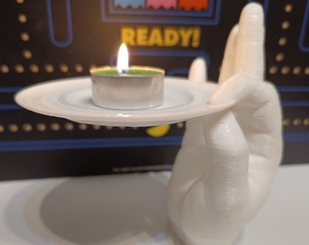 hand with floating tray - 3d stl printable