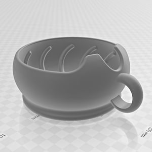 Skäggtvål - Rakkopp - 3D-stl-utskrivbar