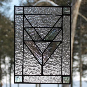 Stained Glass Mission Style Small Window