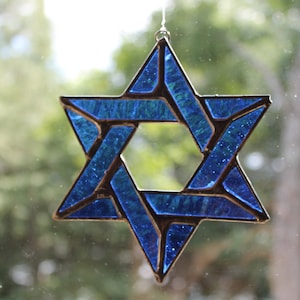 Stained Glass Star of David