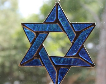 Stained Glass Star of David