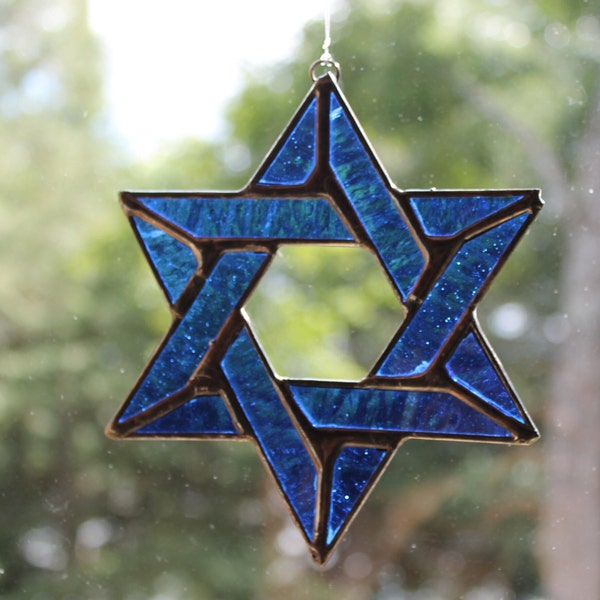 Stained Glass Star of David