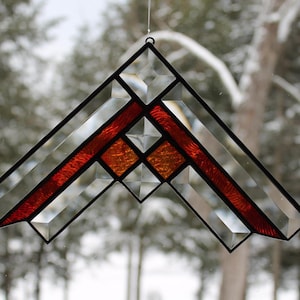 Stained Glass Bevel Art Deco