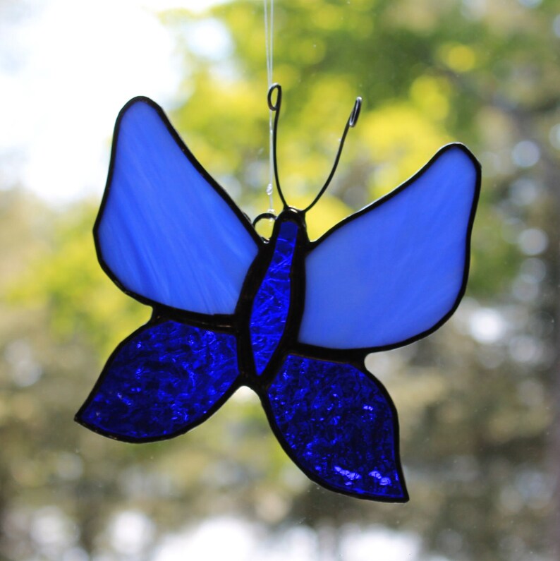 Stained Glass Butterflies Etsy