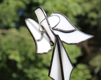 Stained Glass 3D White Dove