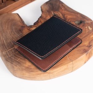 Cartera Shell Cordovan y Piel Canguro