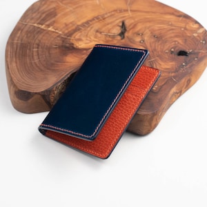 CUSTOM - Shell Cordovan Card Wallet / Cordovan Leather Compact Front Pocket Wallet